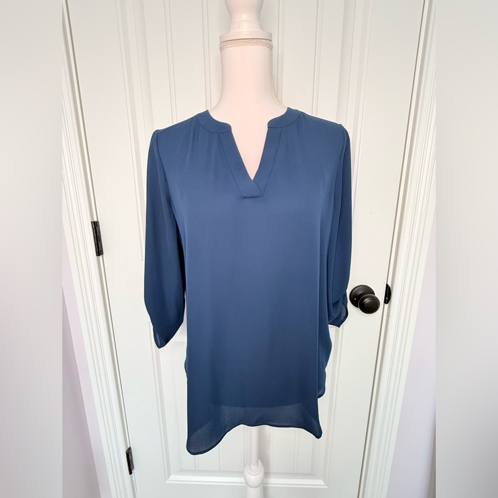 Chaus Women's Blouse in Slate Blue